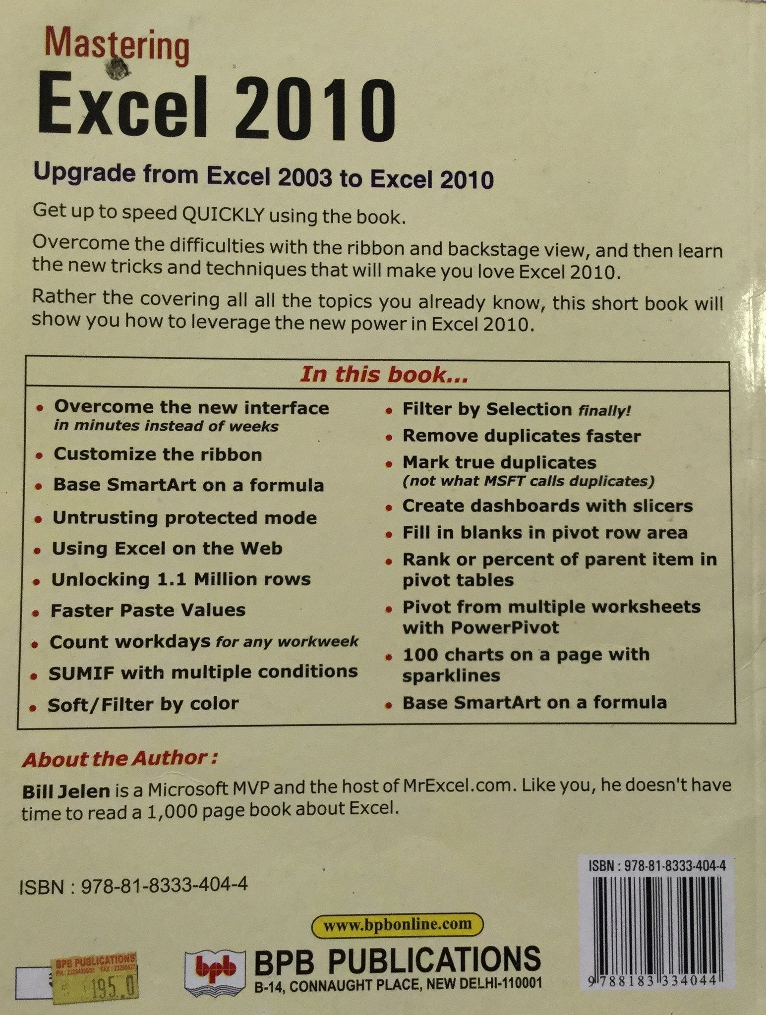 Mastering Excel 2010 books