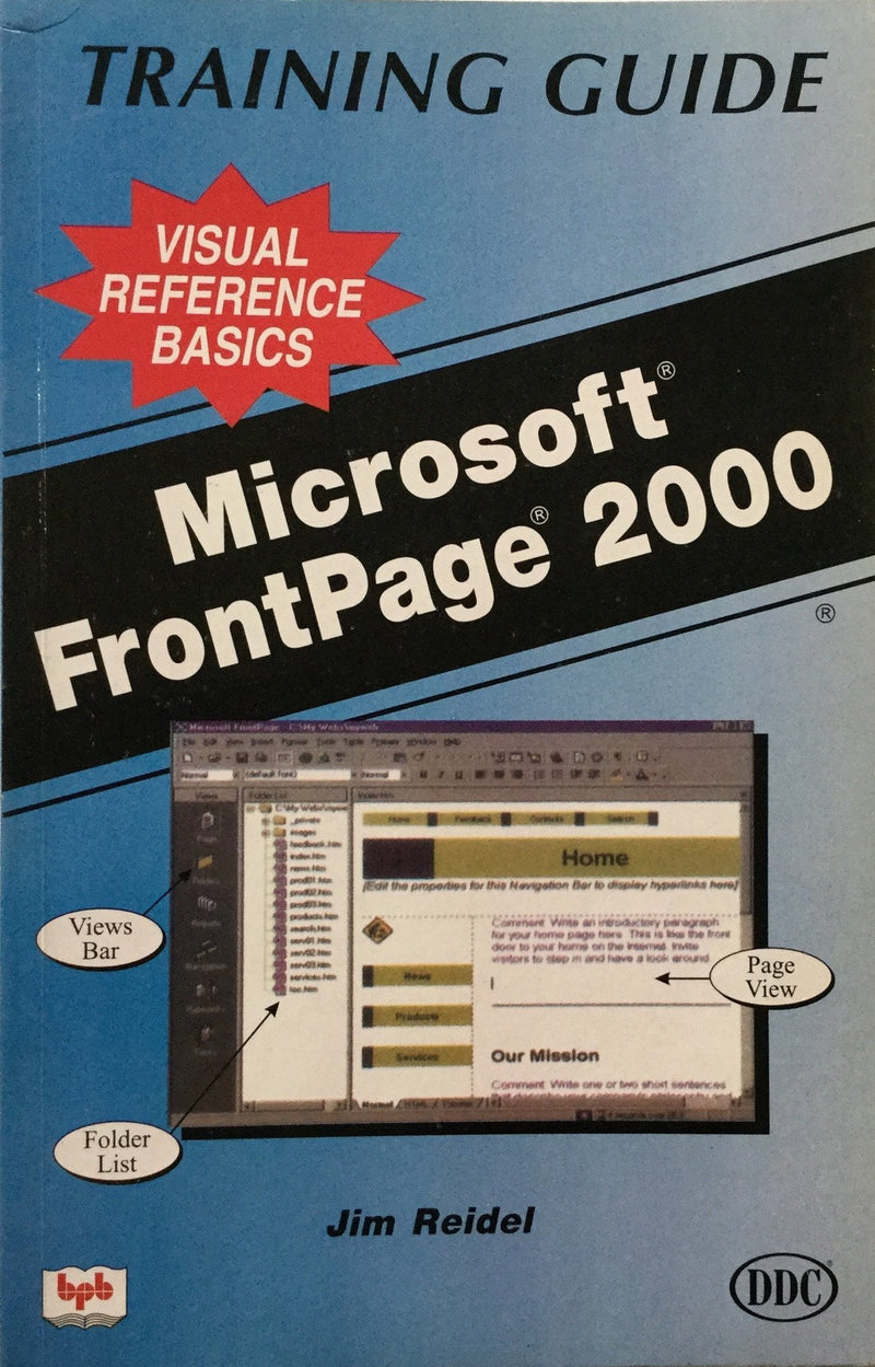 Training Guide visual Reference Basics: Microsoft Front Page 2000