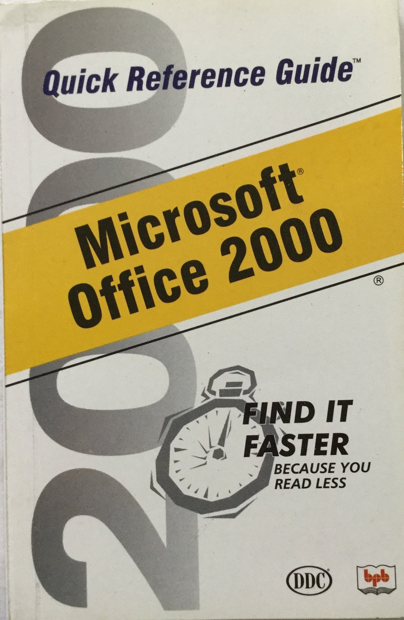Quick Reference Guide Microsoft Office 2000