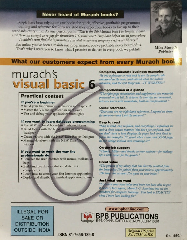Murachs Visual Basic 6 books