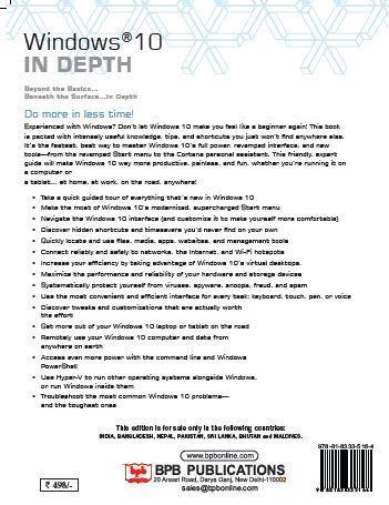 Windows 10 in Depth