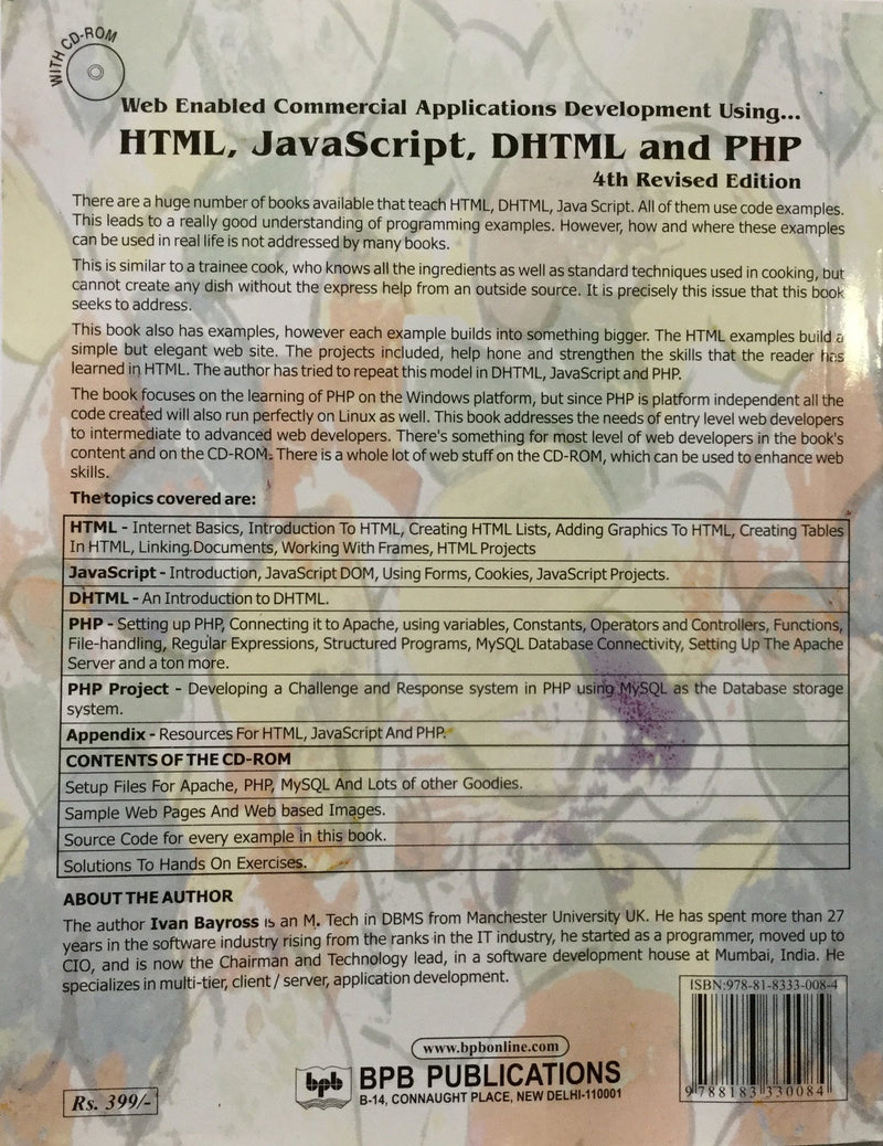 Web Enabled Commercial Application Development Using HTML books